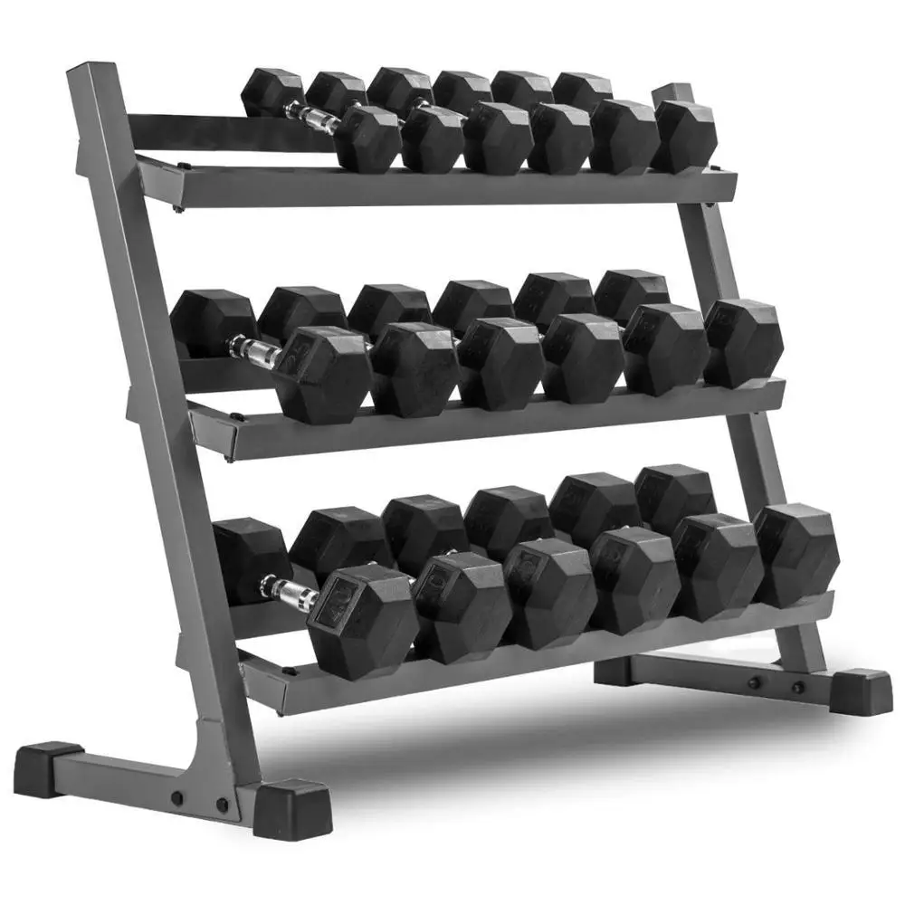 Hex Dumbbell Set - Nowe Produkty Hurtowe: Gumowane Hantle Sześciokątne