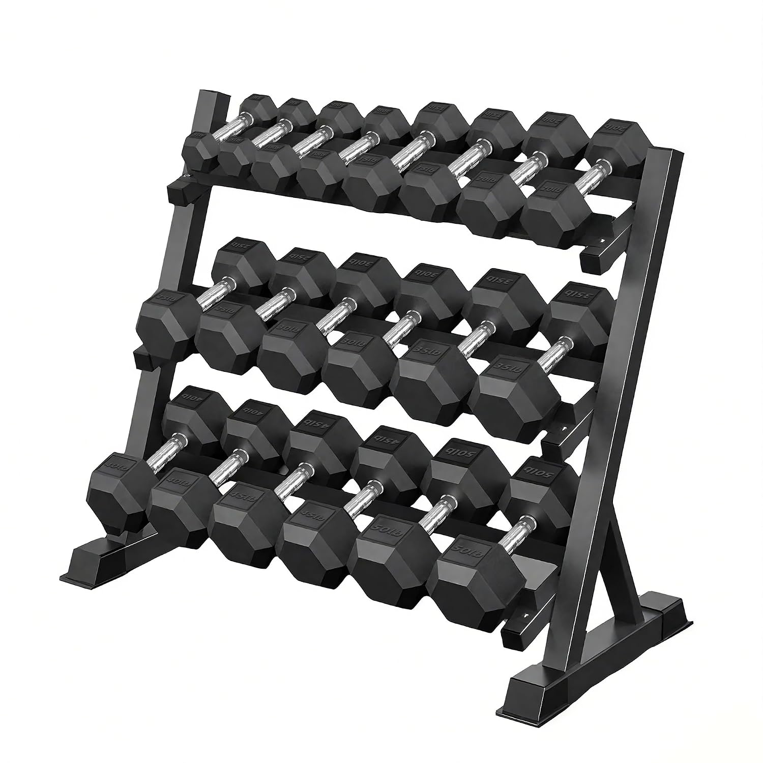 Hex Dumbbell Set - Zestaw hantli sześciokątnych o wadze 350/450/550