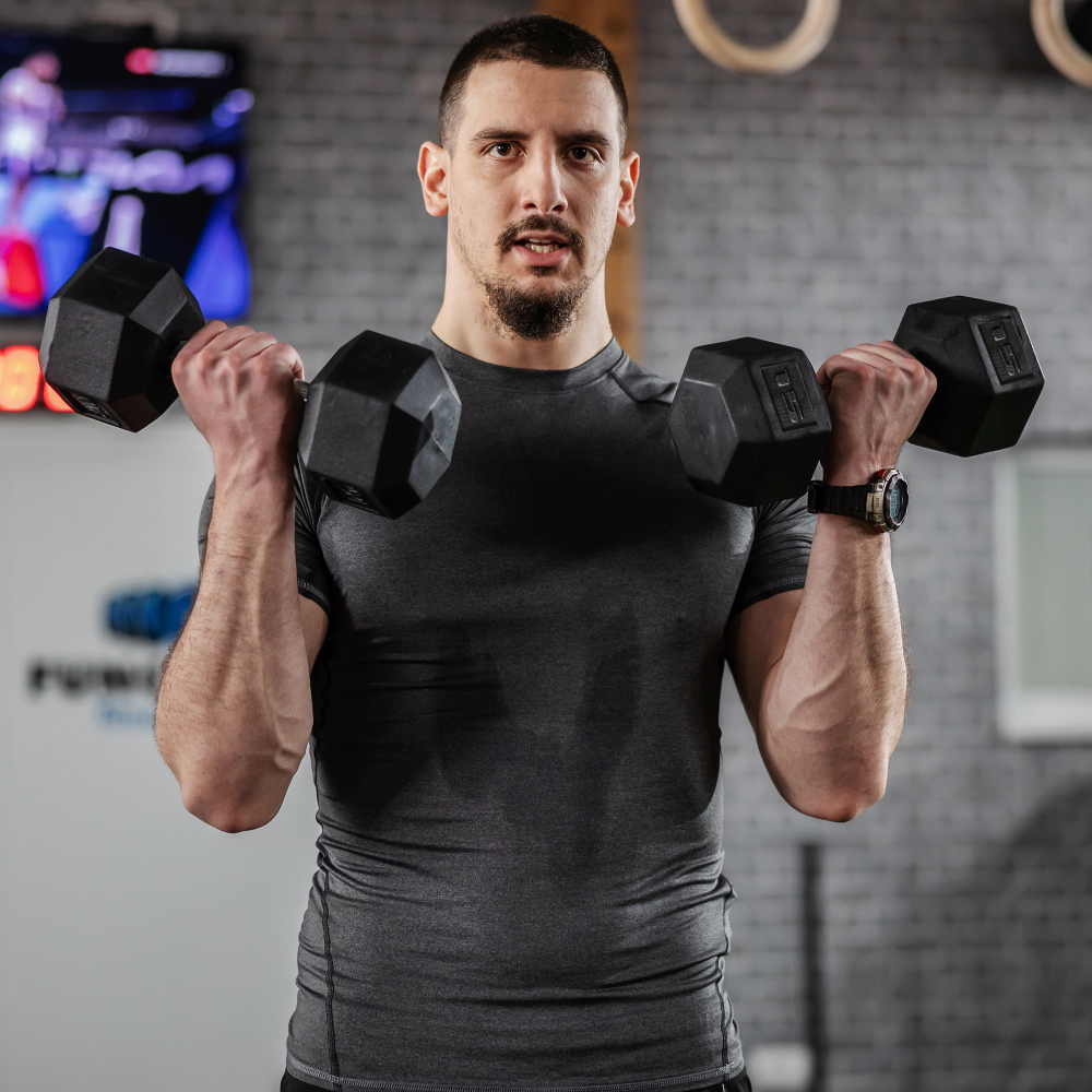 Hex Dumbbell Set - Zestaw hantli sześciokątnych Ye Soozier 2x15lbs