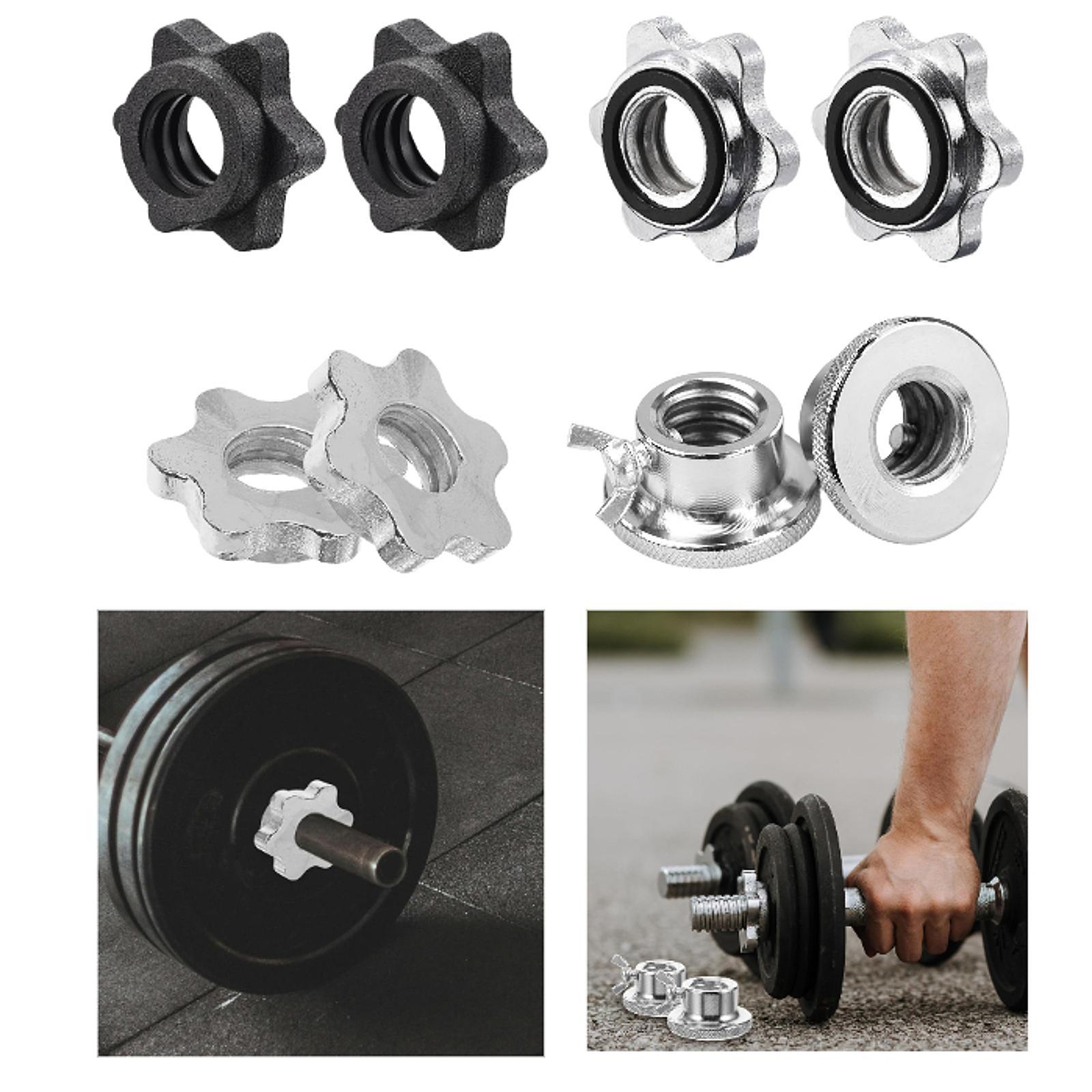 Home Gym Dumbbell Workout - 2 szt. Obroże śrubowe do sztangi