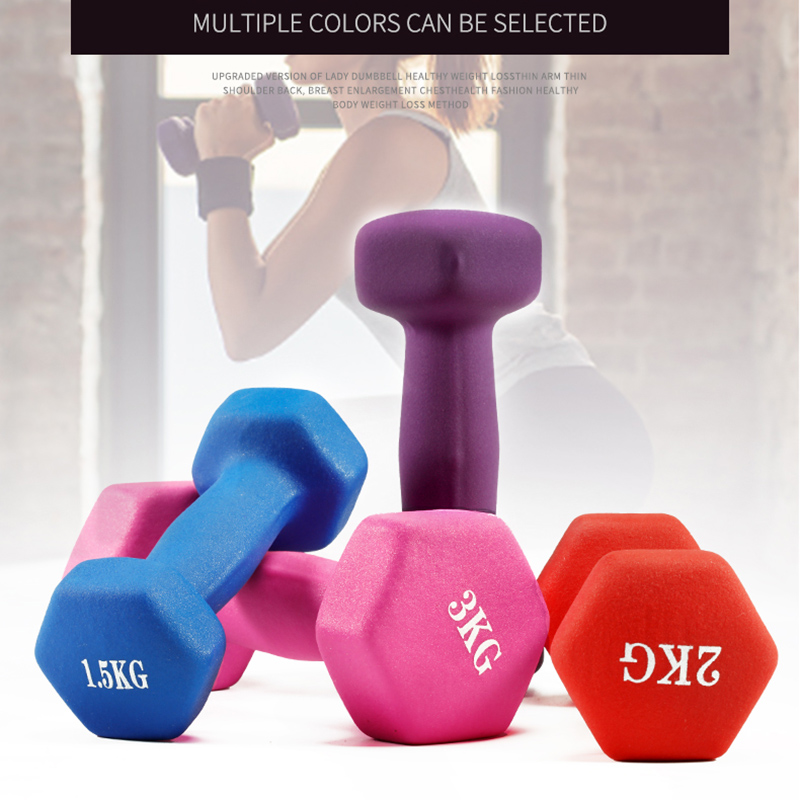 Hex Dumbbell Set - Hantle damskie sześciokątne hantle utrata masy