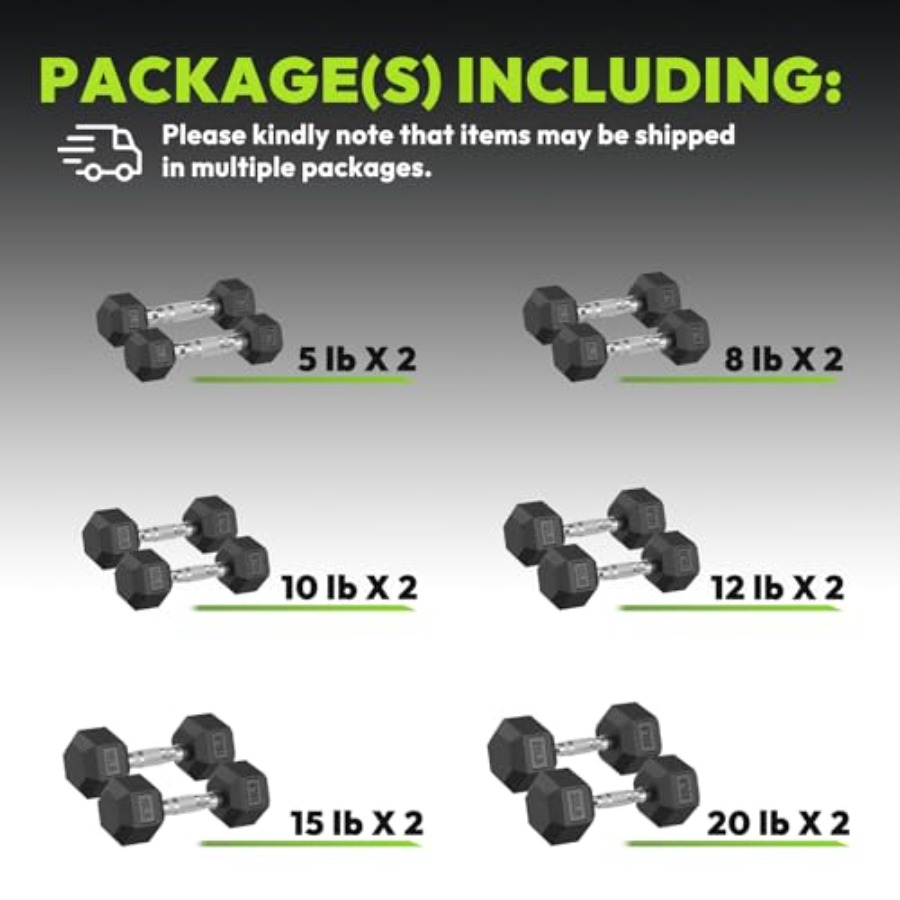 Zestaw hantli sześciokątnych 4 – Hex Dumbbell Set recenzja i cena