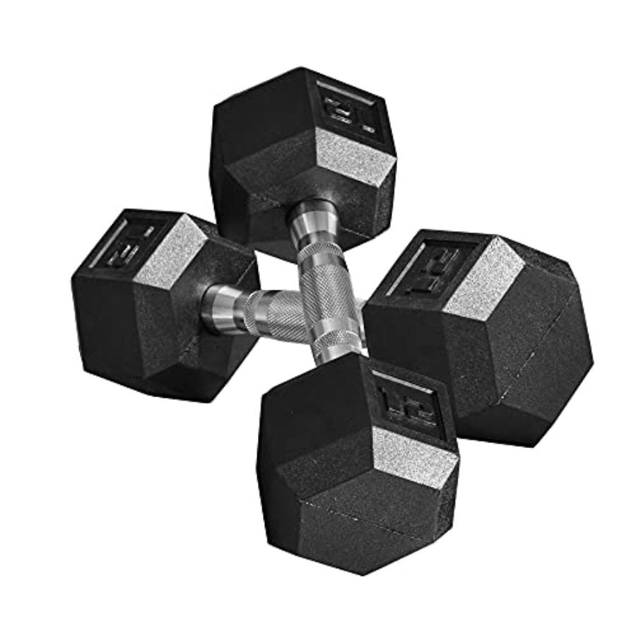 Zestaw hantli gumowych 40lbs/4 – Home Gym Dumbbell Workout recenzja i cena