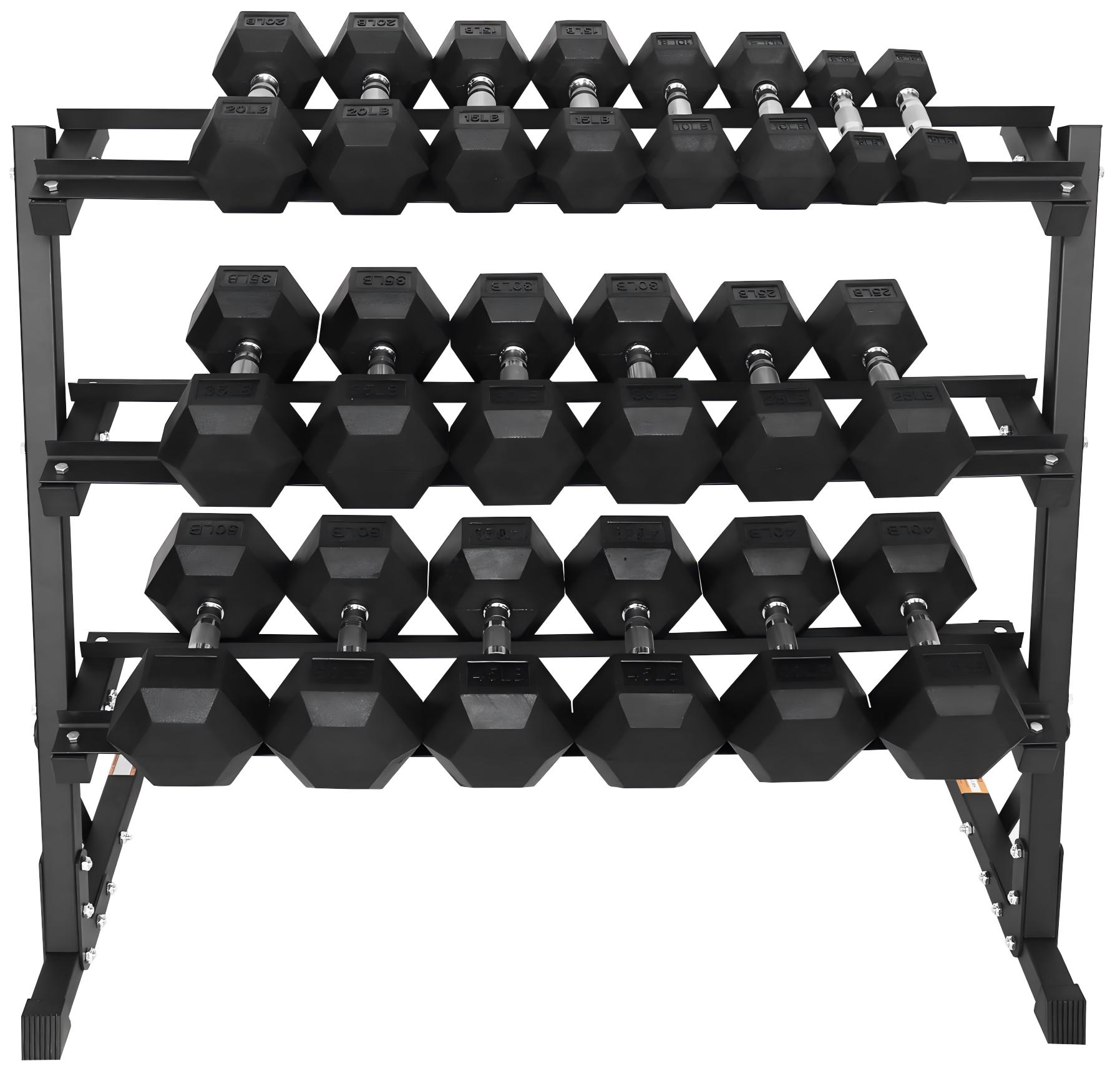 Hantle sześciokątne z gumową p – Hex Dumbbell Set recenzja i cena