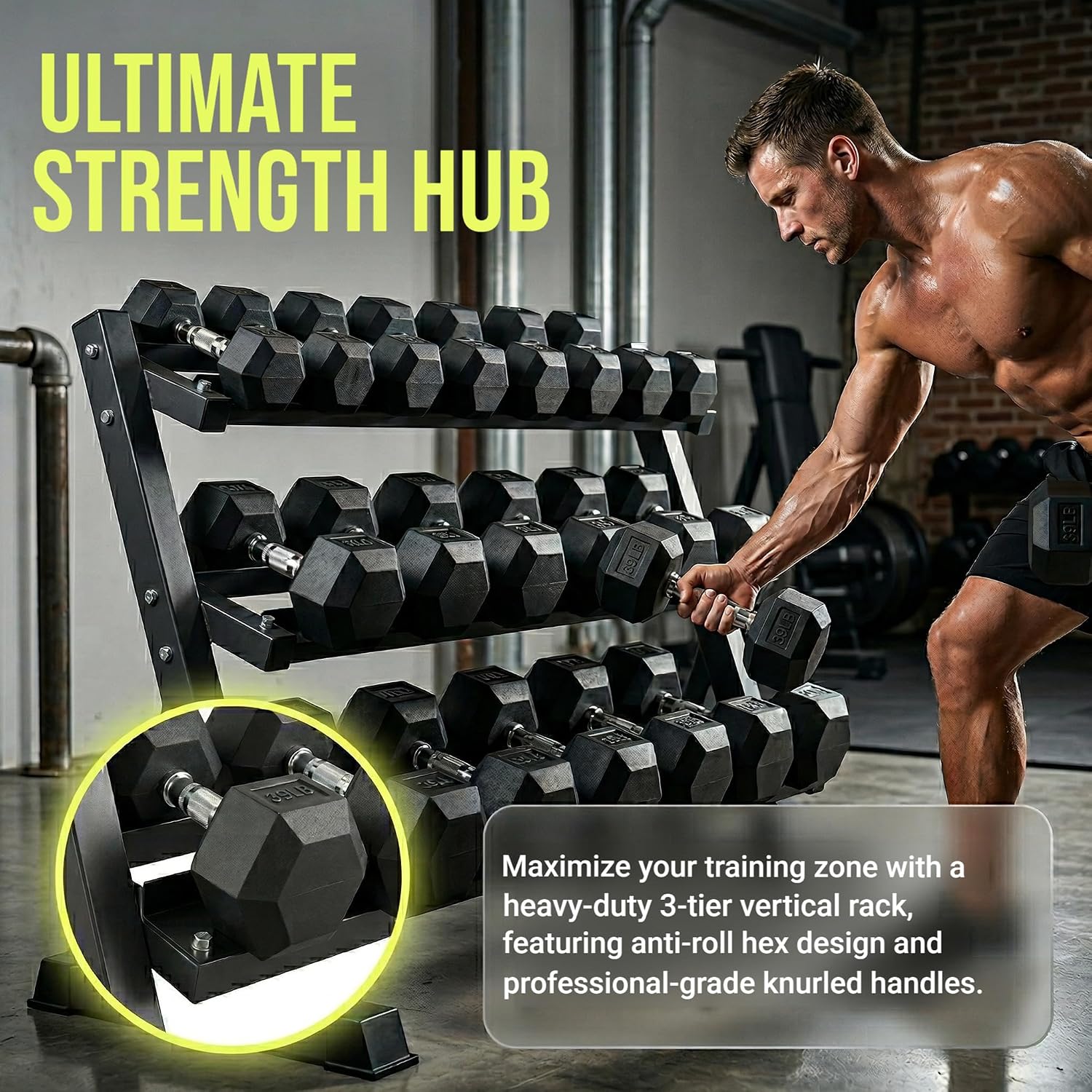 Zestaw hantli sześciokątnych o – Hex Dumbbell Set recenzja i cena