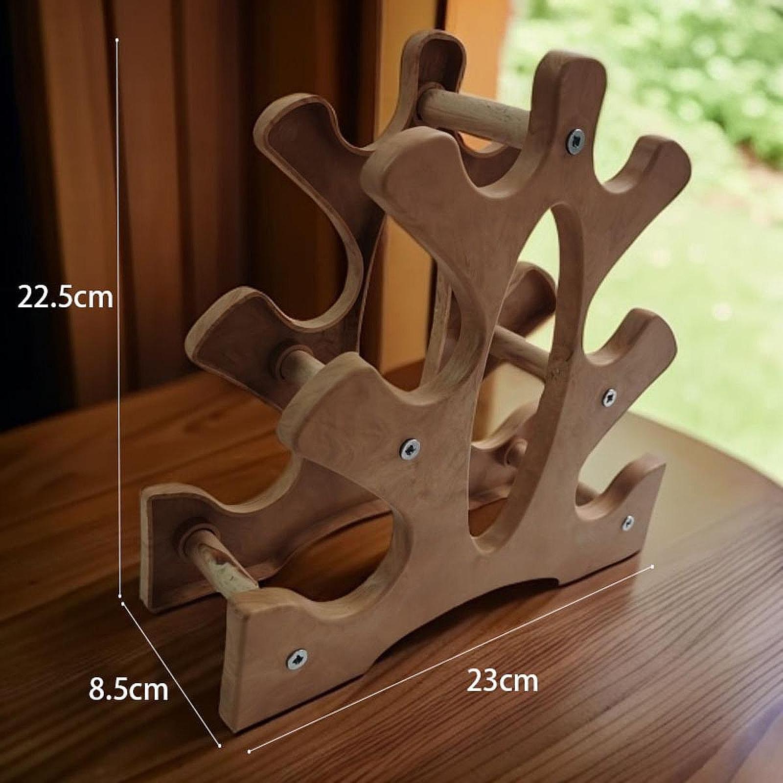 Trzypoziomowy stojak na hantle – Home Gym Dumbbell Workout recenzja i cena