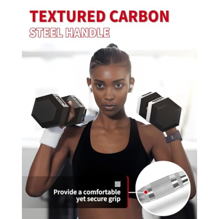 Zestaw 2 hantli sześciokątnych – Hex Dumbbell Set recenzja i cena
