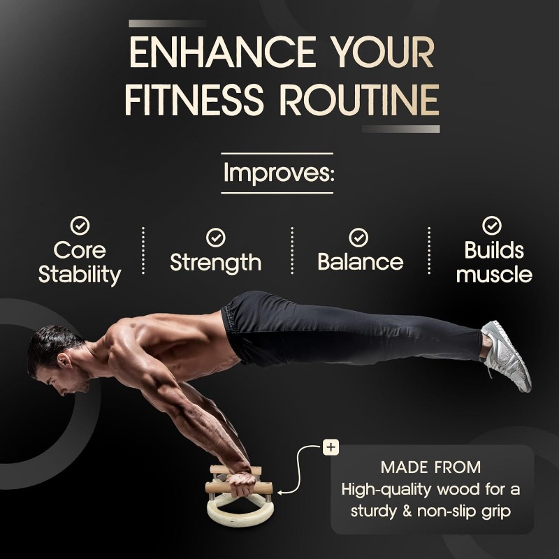 Drewniane pierścienie gimnasty – Home Gym Body Solid recenzja i cena